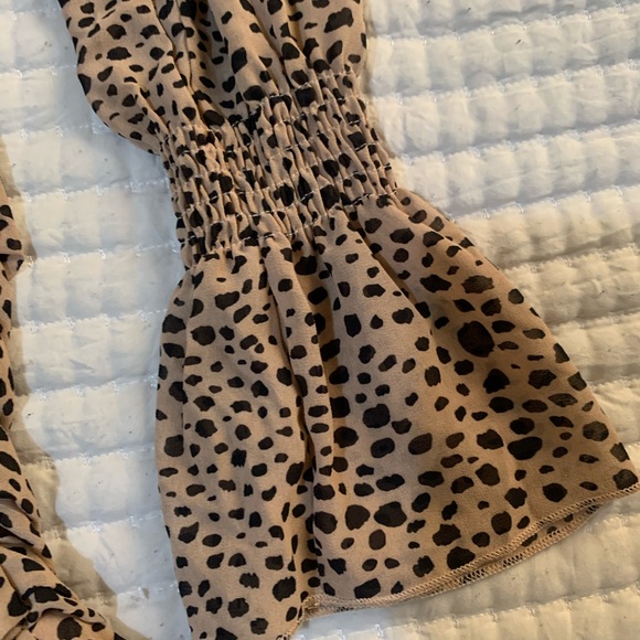 Princess Polly Ruched Spotted Mini Dress - Picture 3 of 3